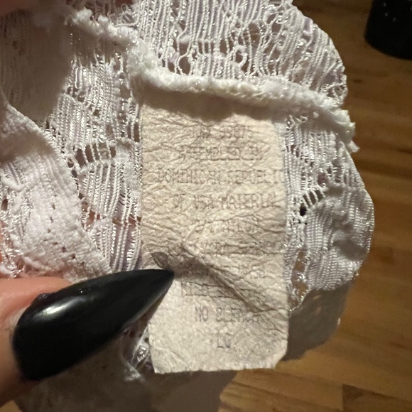 White lace cottage core tank bralette - Picture 5 of 5